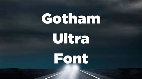 Gotham Ultra Font Free Download