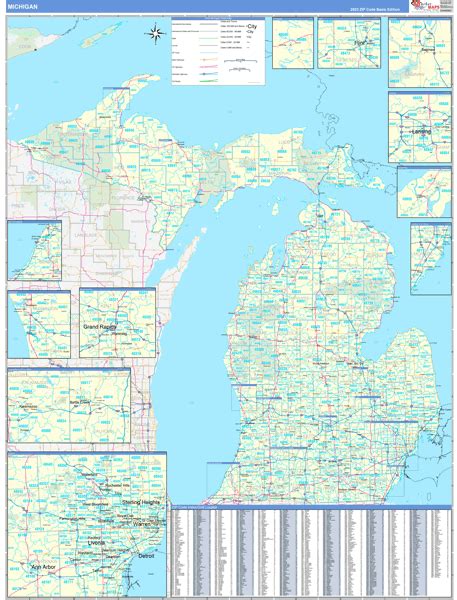 Southeast Michigan Zip Code Map 2be