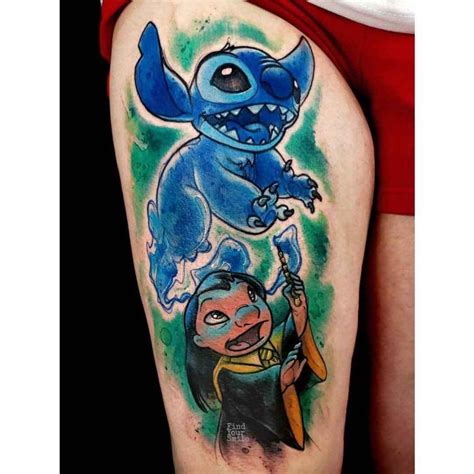Patronus Tattoo Lilo And Stitch Tatuajes Disney Tatuaje De Puntada Y
