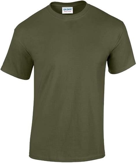 Gildan 5000 Camiseta de algodón verde militar XXXL Amazon es Ropa y