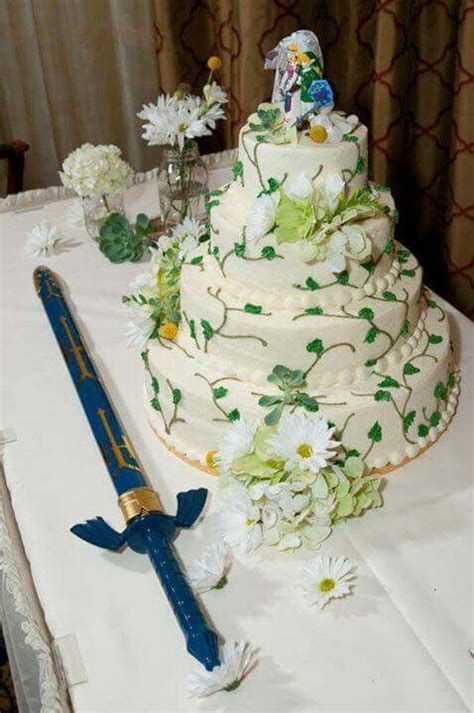 Zelda Hochzeit Anime Wedding Video Game Wedding Zelda Cake