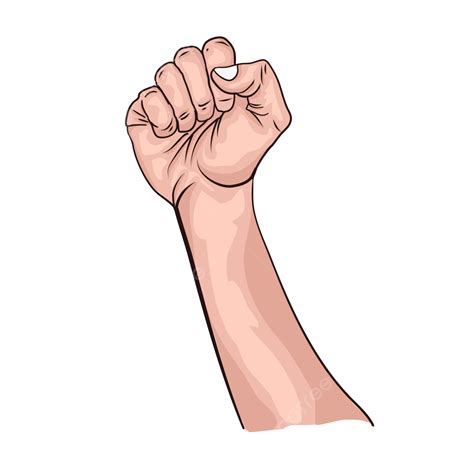 Raised Fist Breaking Me Up Clipart