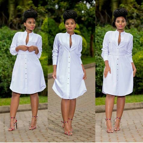 9 White African Dresses A 118