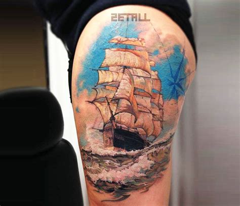 Frigate Tattoo By Victor Zetall Photo 21119