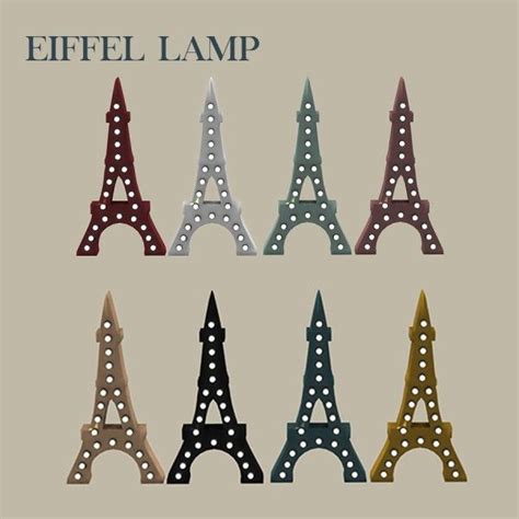 Leo 4 Sims Eiffel Lamp Sims 4 Downloads Around The Sims 4 Mods Sims
