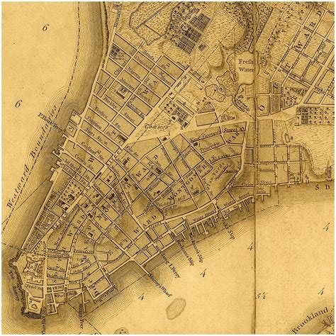 New York 1776 1767 Bernard Ratzer Plan Antique Map Antique Map