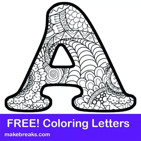 Let's learn all the letters with these free printable alphabet coloring pages! Printable Letter Alphabet Coloring Pages - Make Breaks | Prosjekter