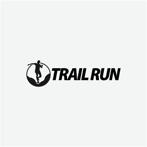 Ultra Trail Running Logo Vector Illustration On White Background