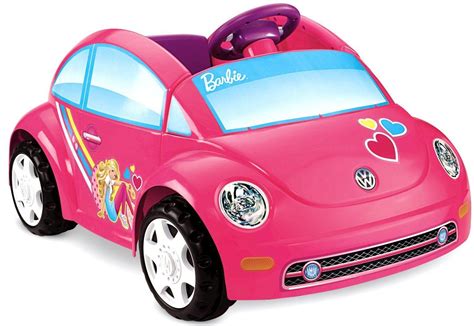 Electric Cars For Kids Barbie Car To Ride Girls Pink Toy Battery Power