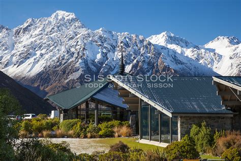 New Zealand Stock Photos Winter View Hermitage Hotel Mt Cook Sarah