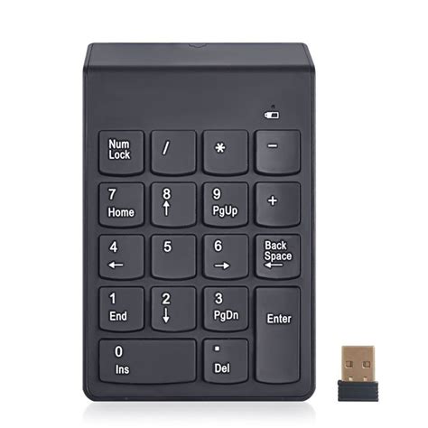 24g Usb Numeric Keypad Wireless Number Pad 18 Keys Mini Digital