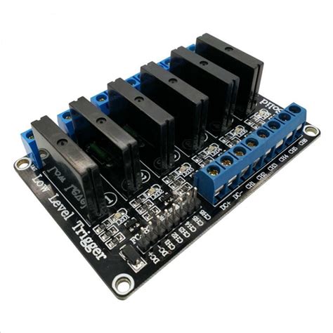 5V 6 Channel Solid State Relay Module With Resistive Fuse Low Level