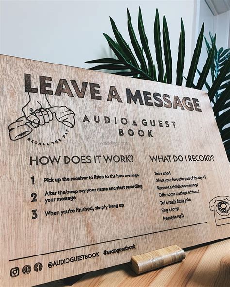 Audio Guest Book Guide Whats It Where To Get It And Instructions On