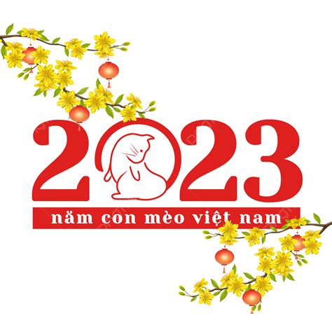 Hình ảnh Tết Việt Nam 2023 Tân Mão Hoa Mai Sáng Tạo Png Tết Việt Nam