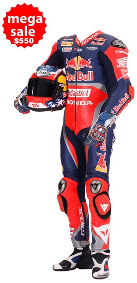 In this video, i go over the surprising cost of a one piece or two piece leather motorcycle. Nicky Hayden Honda Red Bull Motorcycle Race Suit ...