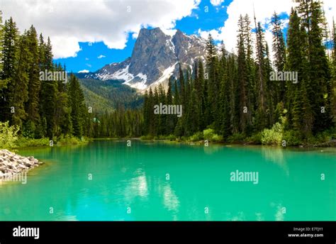Emerald Lake Yoho National Park British Columbia Canada Stock Photo