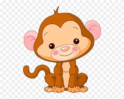 Fancy Baby Girl Monkey Cartoon Baby Monkey Clipart Cute