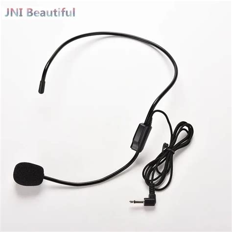 Portable Headset Microphone Wired 35mm Moving Coil Earphone Dynamic
