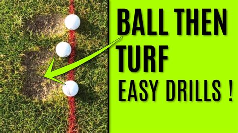 Golf How To Hit The Ball Then The Turf With Your Irons 3 Best Drills Youtube