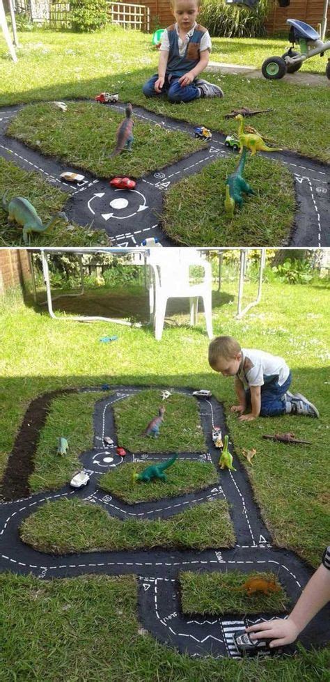 Backyard Projects For Kids Diy Race Car Track Outdoor Ideas