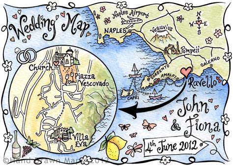 Personalized Wedding Maps Are A Great Idea Hand Drawn Map How To
