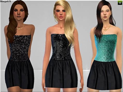 S4 Lets Party Dresses By Margeh 75 At Sims Addictions Sims 4 Updates