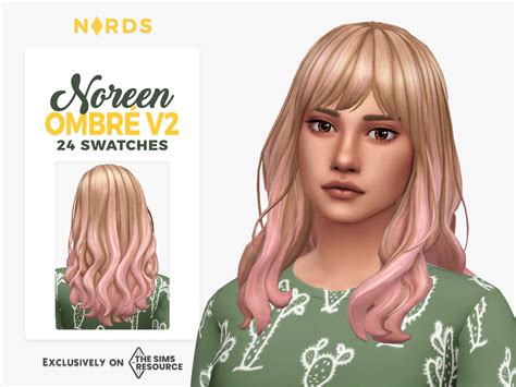 Noreen V2 A Sims 4 Cc Hair