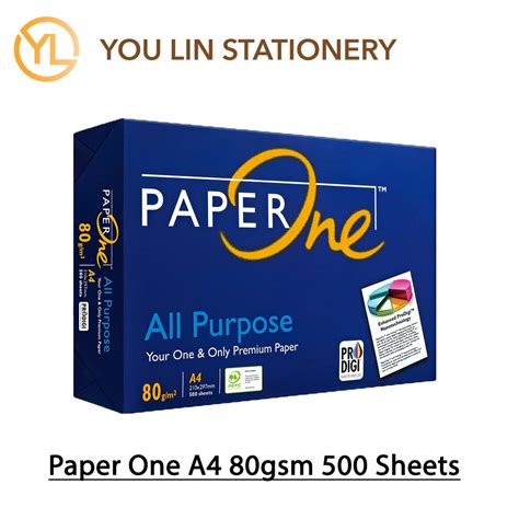 Paper One 80gsm 500 Sheets A4 Paper Shopee Malaysia