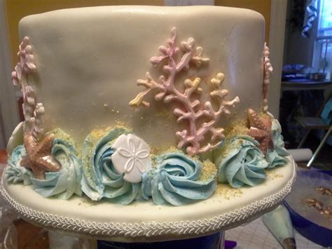 So why are you drawing a blank? You have to see Beach Themed Bridal Shower Cake by sew ...