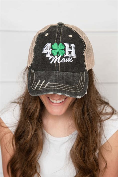 4 H Mom Hat Trucker Hat Mama Style Hat Baseball Hat Etsy