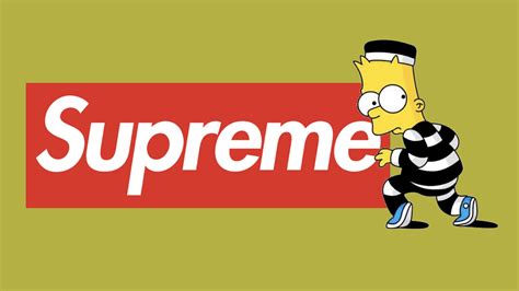 Supreme Bart Simpson Desktop Wallpapers Wallpaper Cave