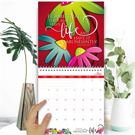 Christian Wall Calendar 2022 Bless You One Month Per Page Medium