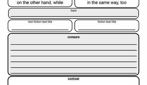 Fifth Grade Compare And Contrast Worksheets - Lori Sheffield's Reading