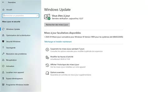 Les Mises à Jour Windows Update De Windows 10 Fonctionnement Et