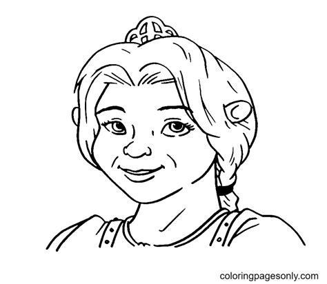 Shrek And Fiona Coloring Pages