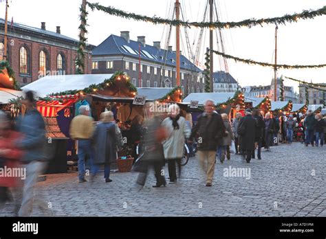 Nyhavn Christmas Market Copenhagen Stock Photo Alamy
