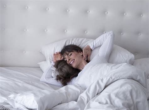 Woman Waking Up In Bed Stock Photo Image Of Eyes Hotel 224003204