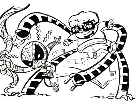 How to color spiderman coloring books. Doc Ock Drawing at GetDrawings | Free download