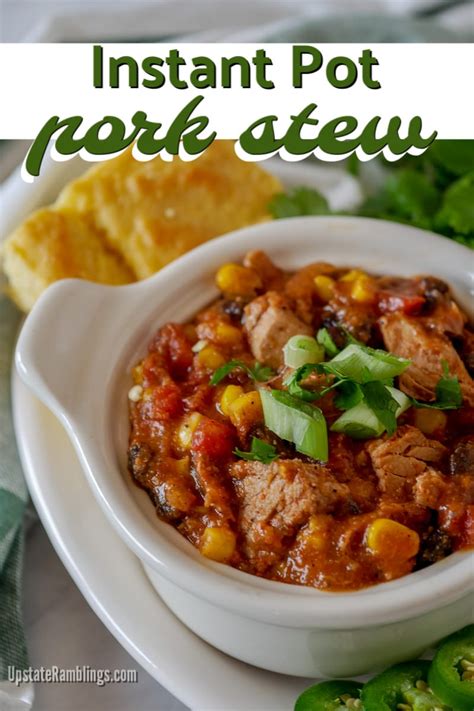 Then add your lid, on your instant pot and the time for 5 minutes (using manual high pressure), when the time is up. Instant Pot Pork Stew - An Easy Pressure Cooker Recipe ...