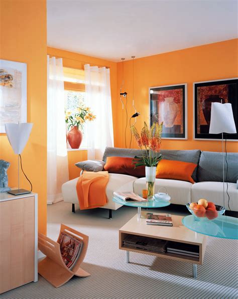It helps to open up a space, making it appear much lighter and bigger.' says ben stokes, founder of kagu interiors. 15 Lush Orange and also White Residing Rooms | Living room orange, Living room decor orange ...