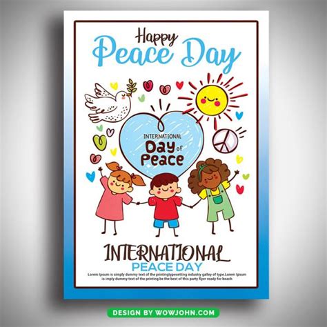 International Peace Day Flyer Template Psd Free Psd Templates Png