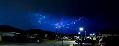 Hd Wallpaper Lightning Storm Perth Australia Night Power In