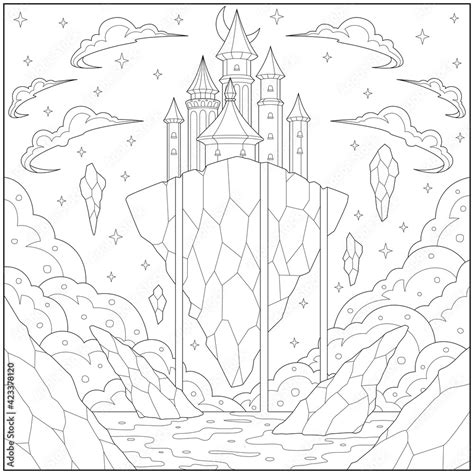 Frozen Castle Coloring Page