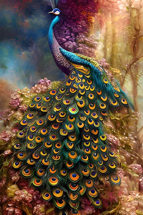 Plume Perfection Discover The Beauty Of Peacock Art Painting Artfactory