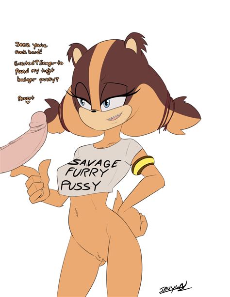 Rule 34 Ass Dialogue Furry Imminent Sex Penis Sonic Series Sticks The Badger Sticks The