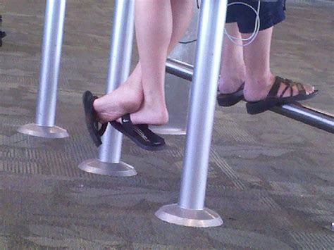 Foot Tease At The Airport Sneaky Feet Flickr