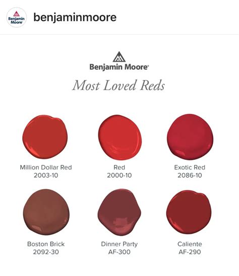 Benjamin Moore Popular Reds All Los Angeles Painting Company Inc