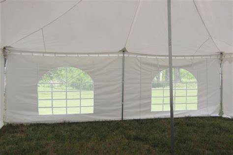 400 sq ft of room scalloped edges. 20 x 20 White PVC Pole Tent Canopy