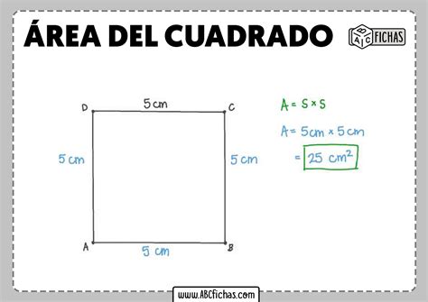 Calcular Area Del Cuadrado Abc Fichas