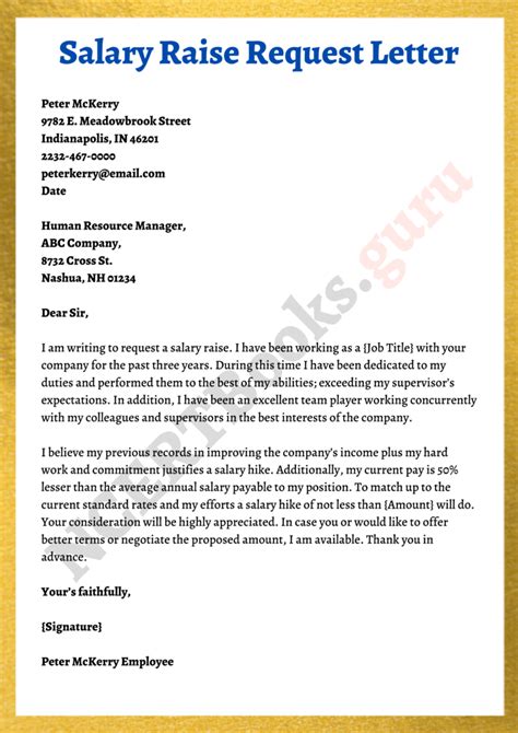 Salary Increment Letter Samples Format How To Ask For A Pay Raise